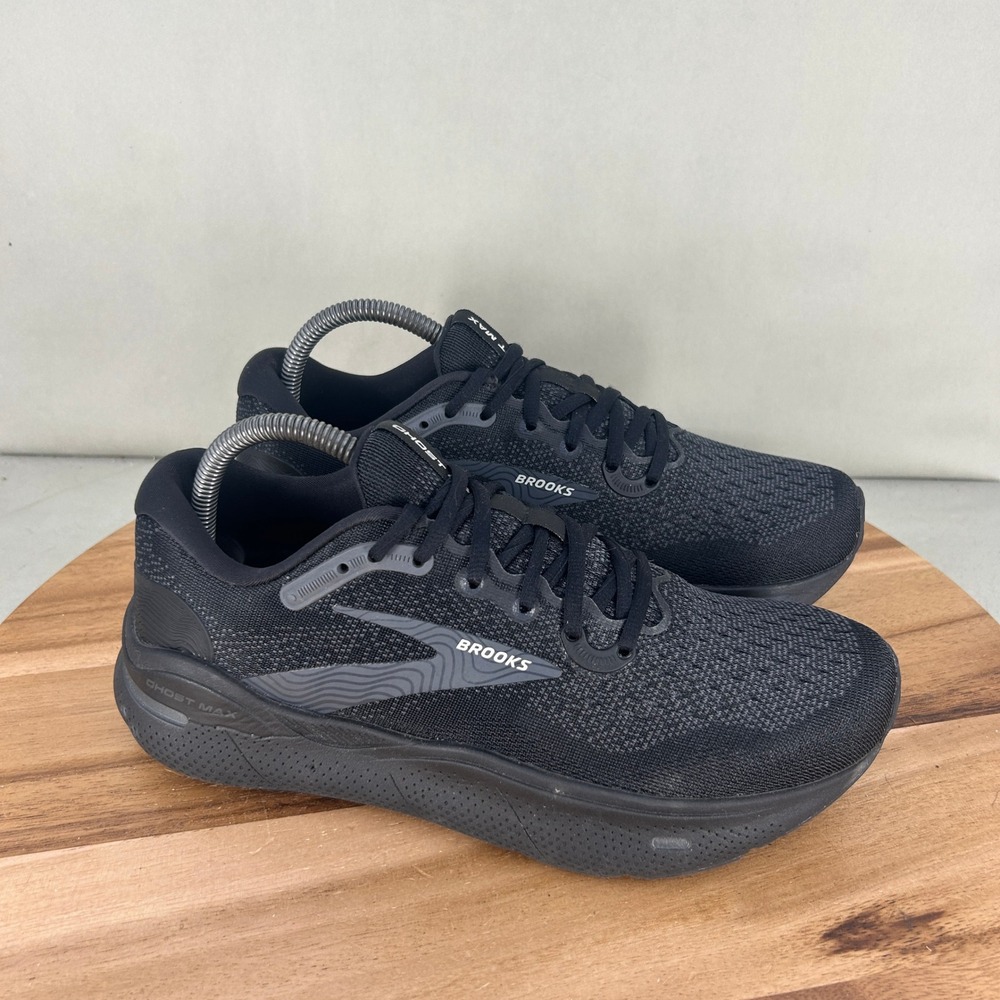 Brooks Ghost Max Womens Running Shoes Black Ebony 1203951B020 Size 9 Medium B